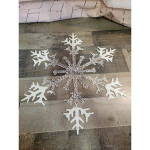 Snowflake acrylic glittery xmas decor‎